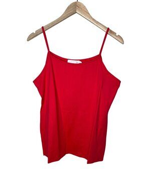 Anne Fontaine Red Sleeveless Tank Top Womens 46 (14 US)